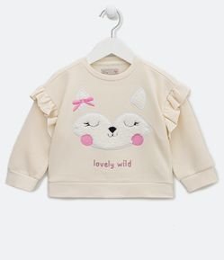 Buzo Infantil con Bordado de Zorro - Talle 1 a 5 años