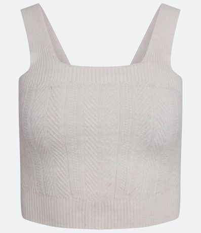 Blusa Cropped Sem Manga em Tricô Texturizado é boa?