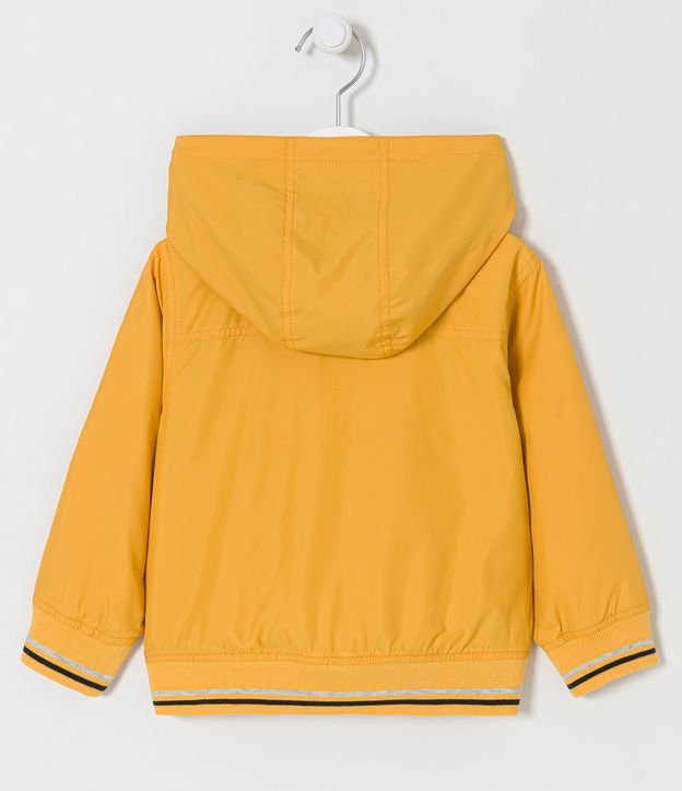 Campera Rompevientos Infantil con Rayas en los Puños y Barra - Talle 1 a 5 años Rosado 2