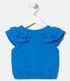 Imagem miniatura do produto Blusa Hombro a Hombro Infantil Texturizada con Volados - Talle 5 a 14 años Azul 2
