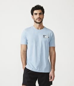 Camiseta Regular em Algodão com Lettering New Chapter