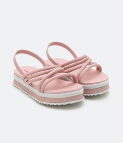 Sandália Flatform Infantil com Tiras - Tam 20 ao 25