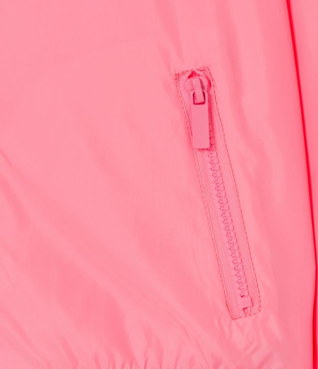 Campera Rompevientos con Capucha y Bolsillo con Cremallera - Talle 5 a 14 años Rosado 3