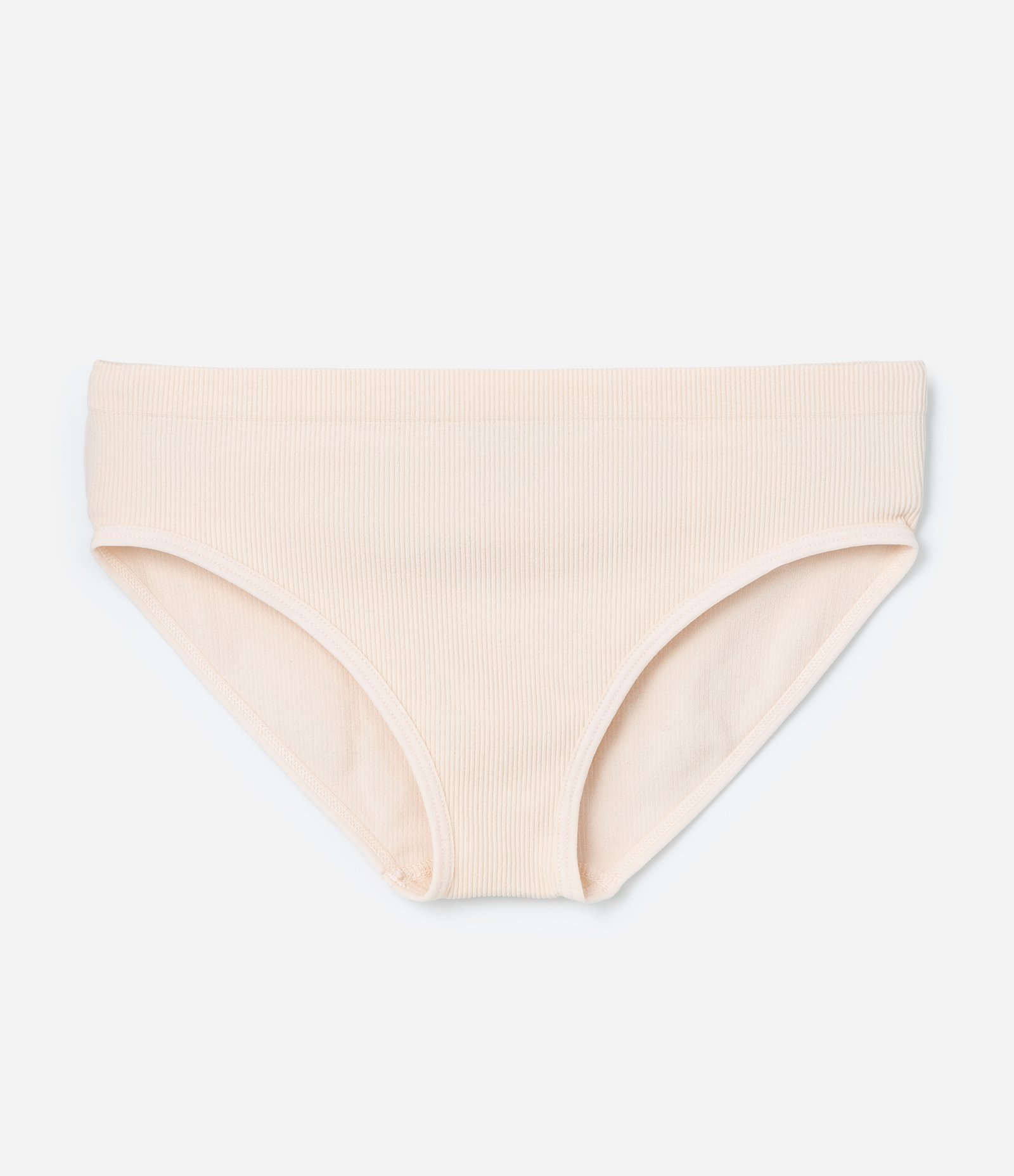 Conjunto Sutiã e Calcinha Infantil Canelado e Sem Costura - Tam 8 a 14 Anos Bege 5