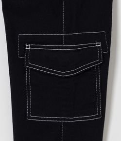 Calça Infantil com Bolsos e Costuras Diferenciadas: - Tam 5 a 14 Anos