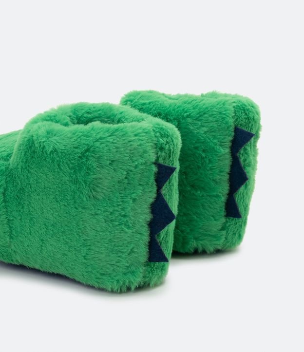 Pantufla Cerrada Pata de Dino con Garras 3D - Talle 29/30 al 35/36 Verde 3