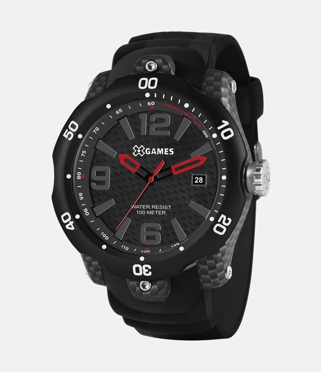 Relógio X-Games Analógico com Caixa em Policarbonato e Pulseira em Silicone XMPP1059-G2PX