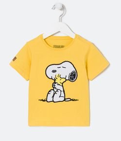 Remera Infantil Estampado Snoopy con Aplicación - Talle 1 a 5 años