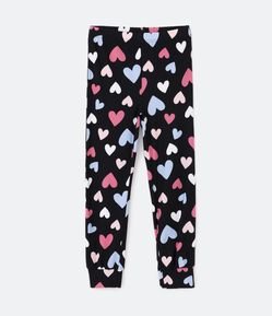 Pijama Longo Infantil com Toque Suave e Estampa Corações Colorido - Tam 4 a  14 Anos - Renner
