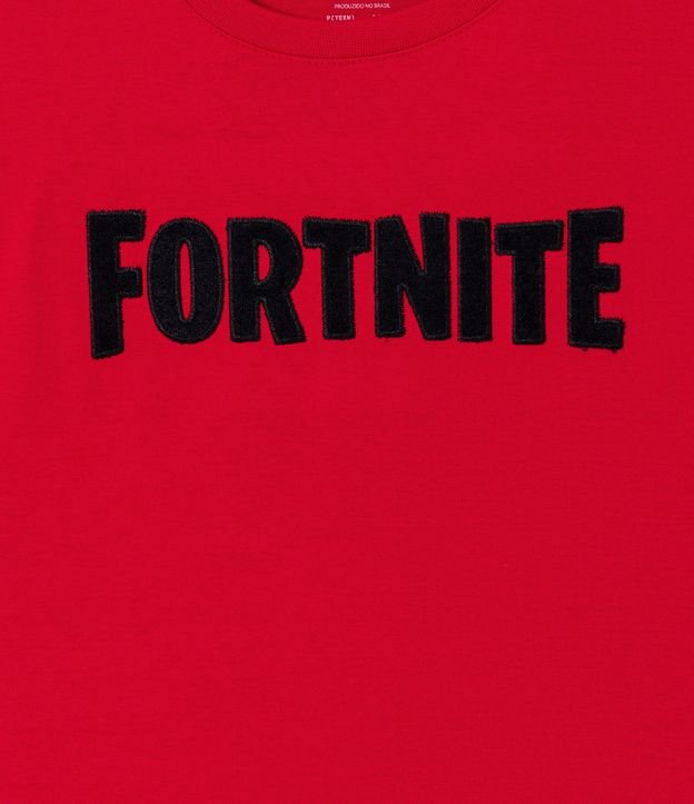 Remera Infantil Estampado Fortnite - Talle PP al G Rojo 3