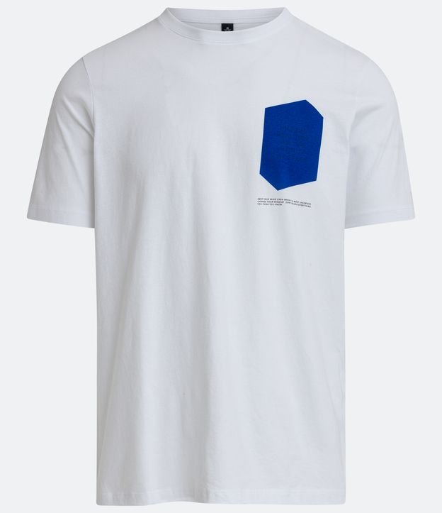 Camiseta Regular em Algodão com Estampa Unseen Realities Branco 5