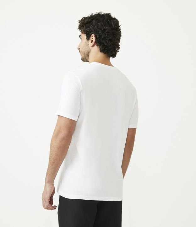 Camiseta Regular em Algodão com Estampa Unseen Realities Branco 3