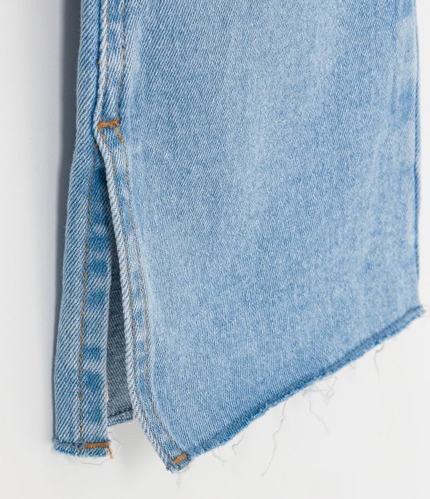 Pantalón Flare Infantil Jeans con Abertura en la Barra - Talle 5 a 14 años Azul 6