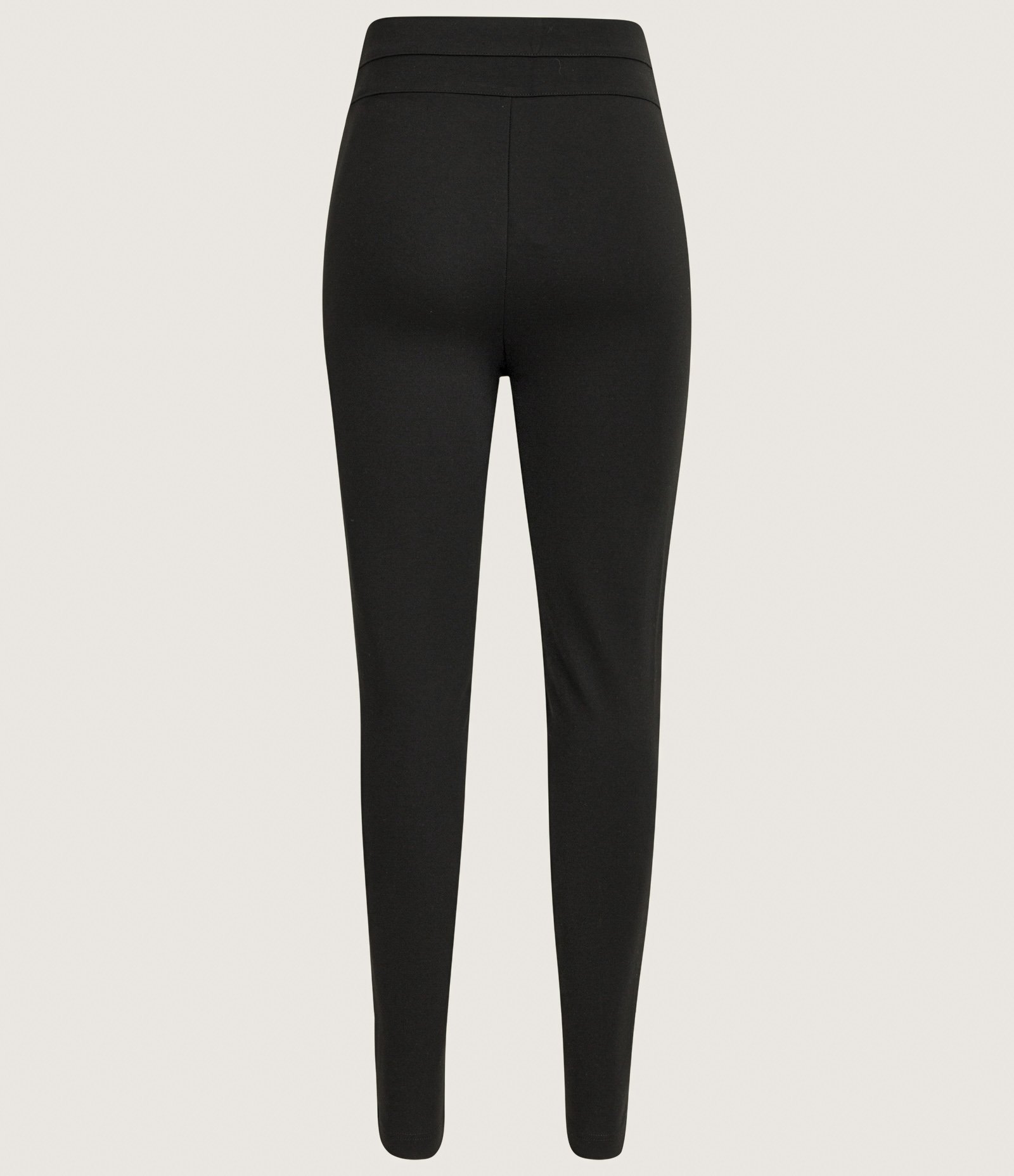 Calça Legging em Ponto Roma com Frente Diferenciada Preto 6