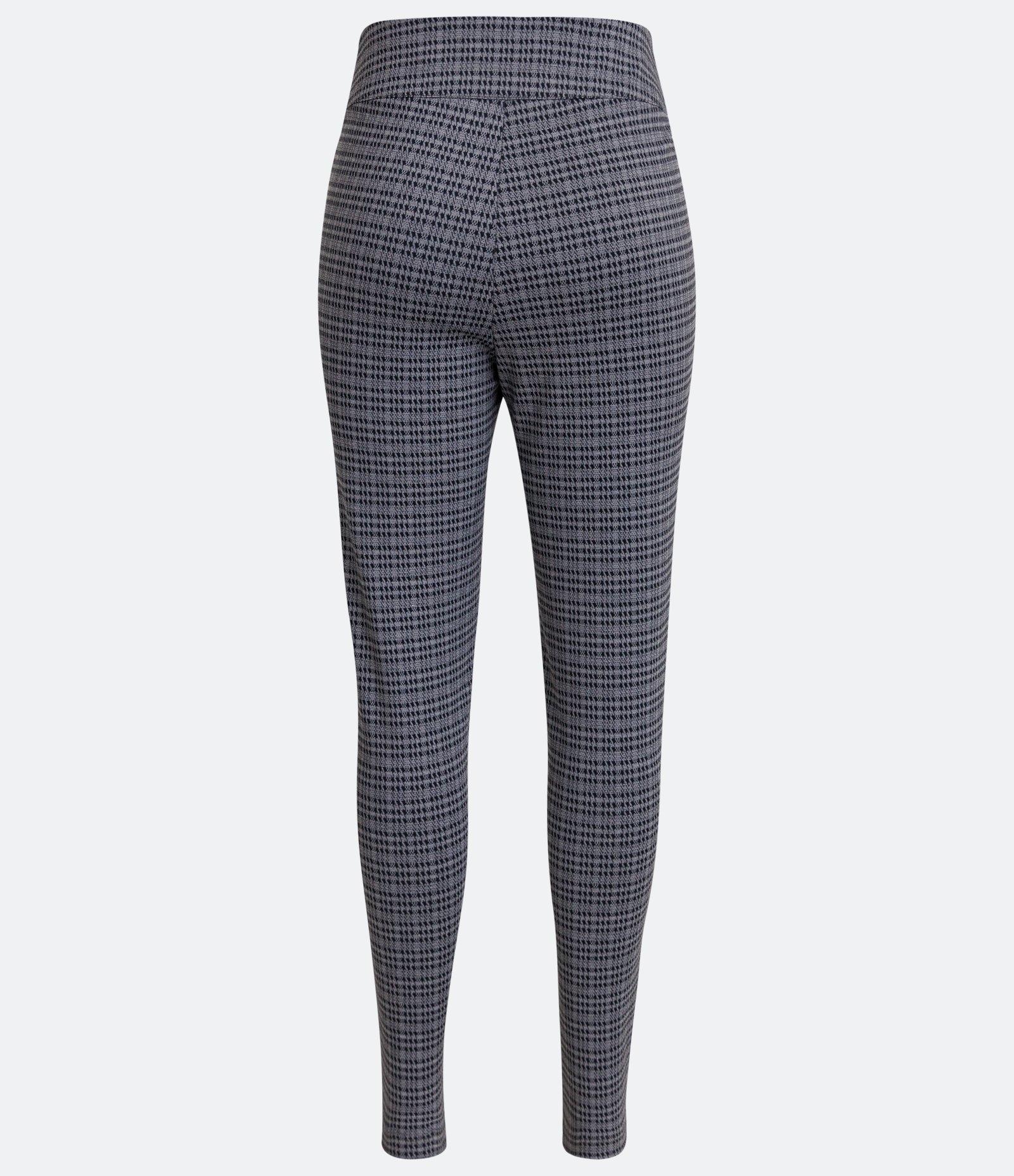 Calça Legging em Ponto Roma com Estampa Pied-de-poule Preto 6