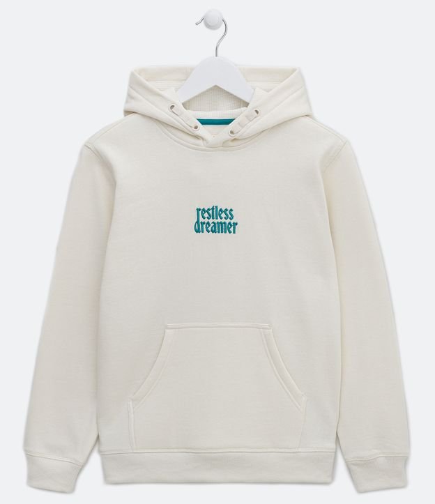 Blusão Infantil com Capuz e Estampa Restless Dreamer - Tam 5 a 14 Anos