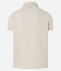 Camiseta Polo Comfort em Algodao Texturizado com Manga Curta