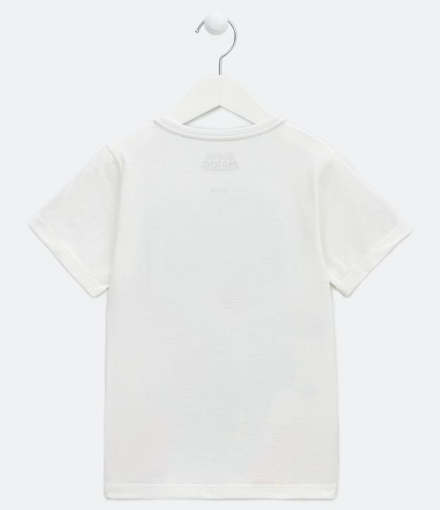 Camiseta Infantil Estampa Yoshi Super Mario - Tam 3 a 10 Anos Branco 2