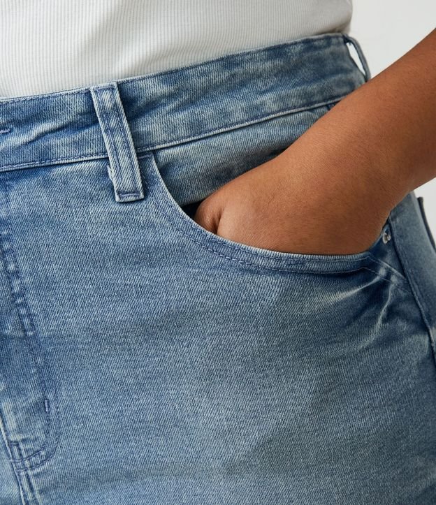 Pantalón Skinny Jeans con Recorte en el Bolsillo Curve & Plus Size Azul 2