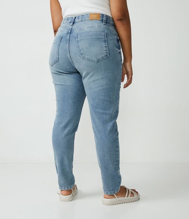 Pantalón Skinny Jeans con Recorte en el Bolsillo Curve & Plus Size Azul 3