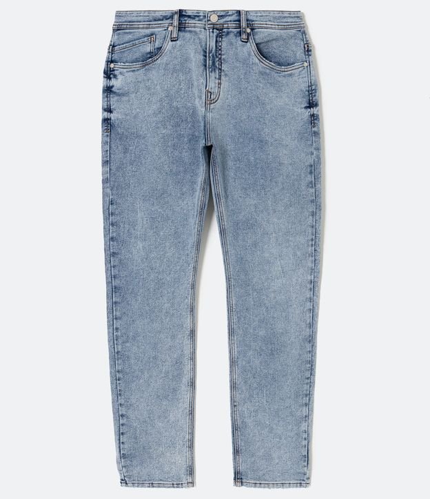 Pantalón Comfort Slim Jeans con Bolsillos Azul 6