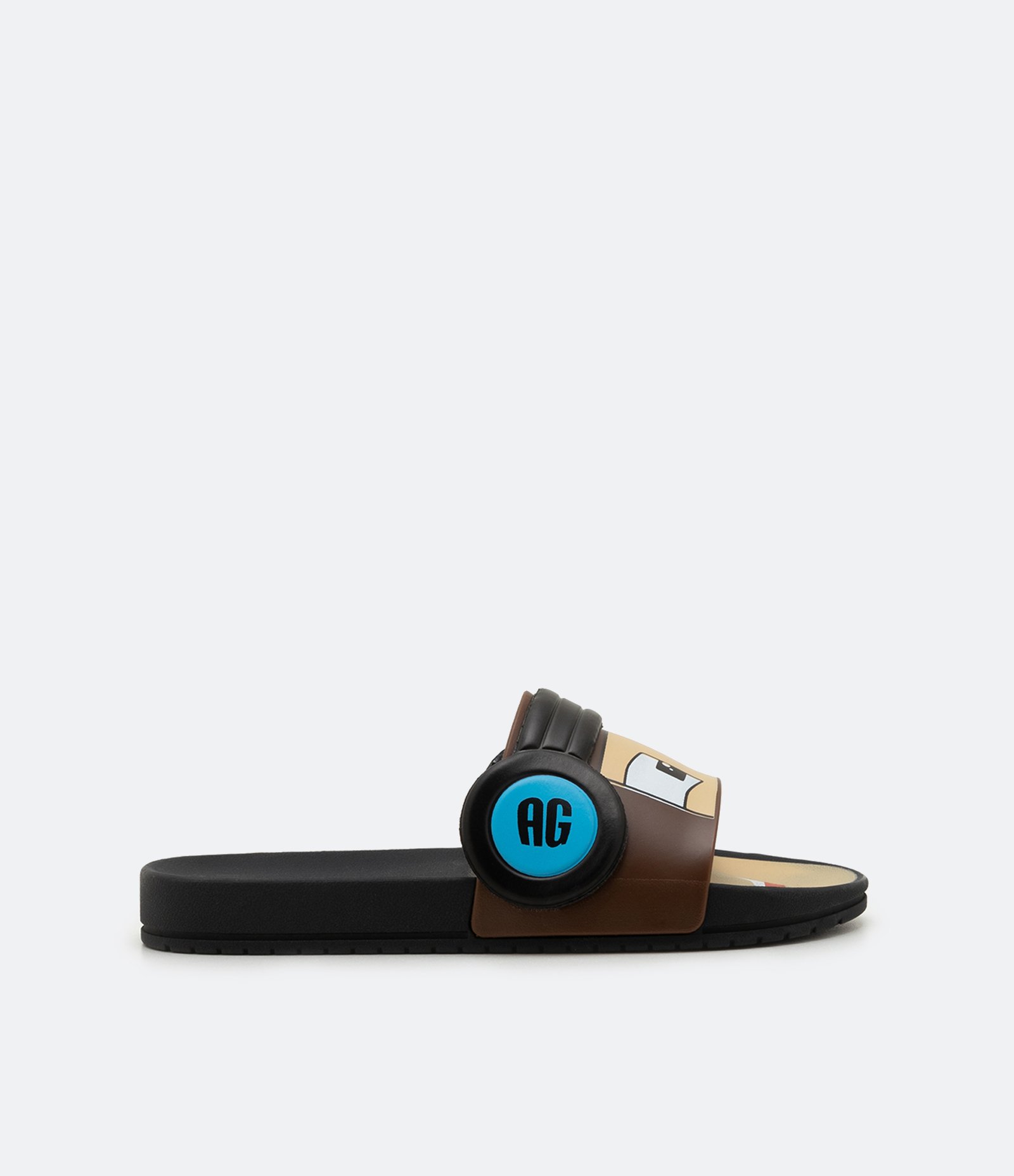 Chinelo Slide Infantil com Estampa Authentic Games - Tam 26/27 ao 37 Preto 4
