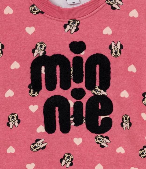 Buzo Infantil Estampado Minnie - Talle 2 a 6 años Rosado 3