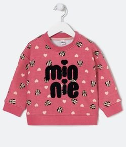 Blusão Infantil Estampa Minnie - Tam 2 a 6 Anos