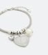 Imagem miniatura do produto Pulsera en Metal con Charms de Perla Punto de Luz y Corazón Gris 1
