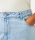 Imagem miniatura do produto Pantalón Recto en Jeans Delavé con Botón Joya Curve & Plus Size Azul 4