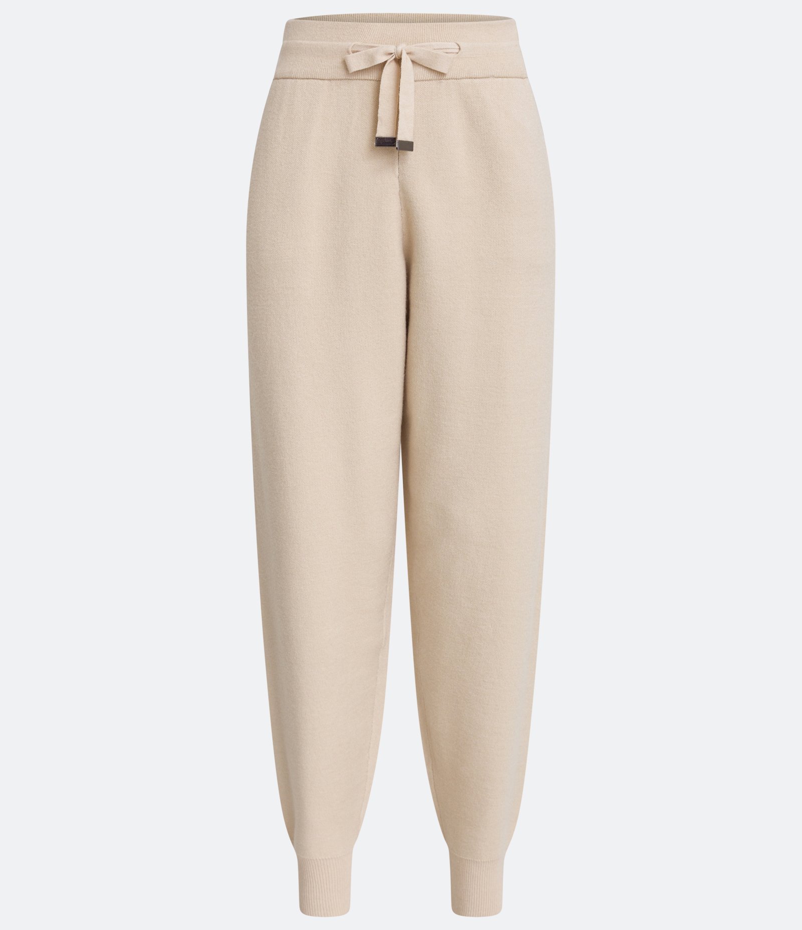 Calça Jogger em Tricô com Amarração no Cós Bege 5