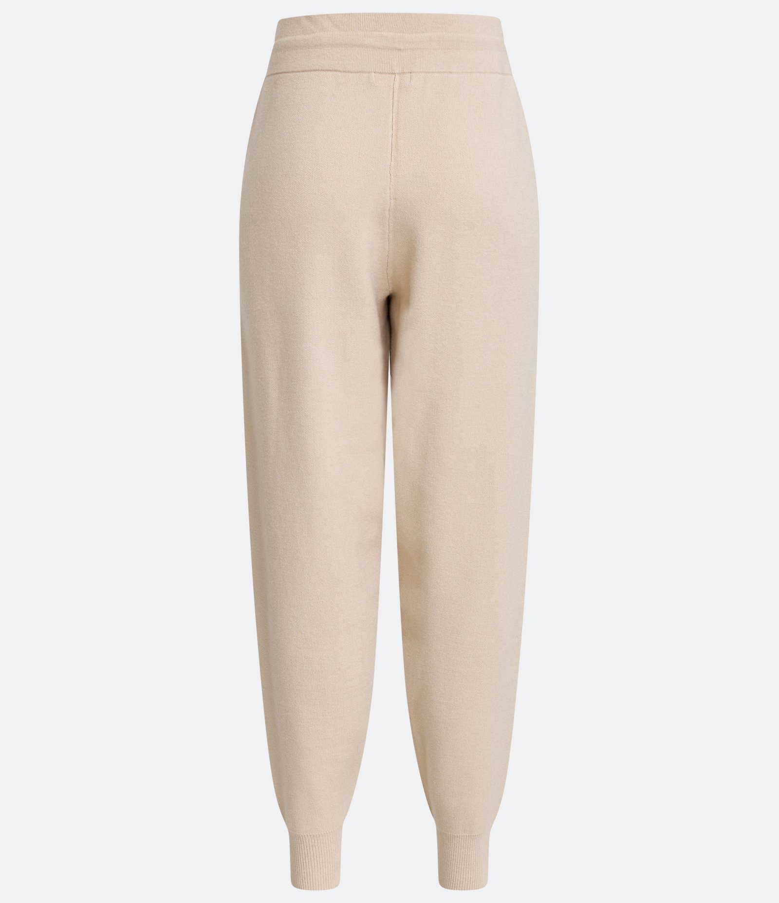 Calça Jogger em Tricô com Amarração no Cós Bege 6