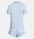 Imagem miniatura do produto Pijama Americano Corto en Viscolycra con Short Volado Azul 6