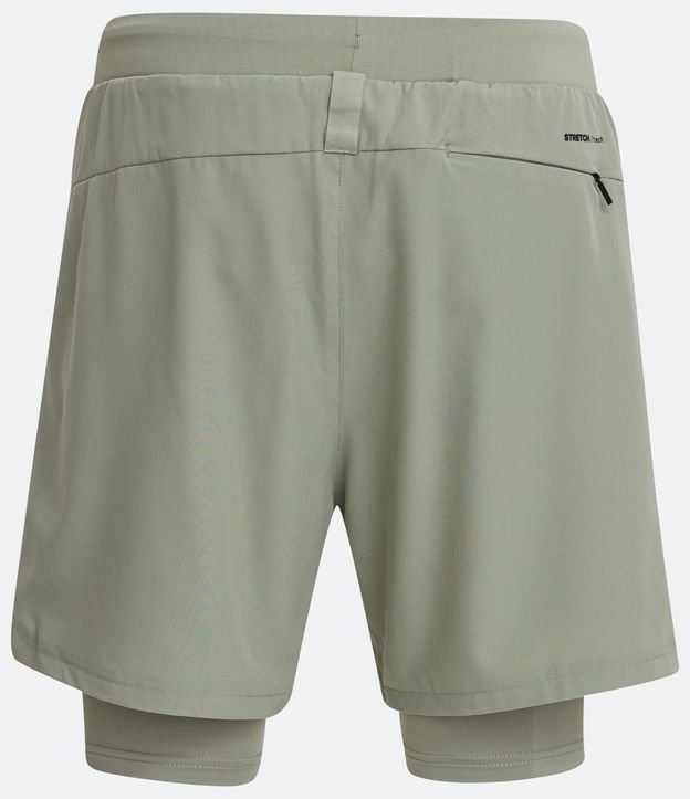 Bermuda Deportiva con Cordón y Short de Compresión Verde 7