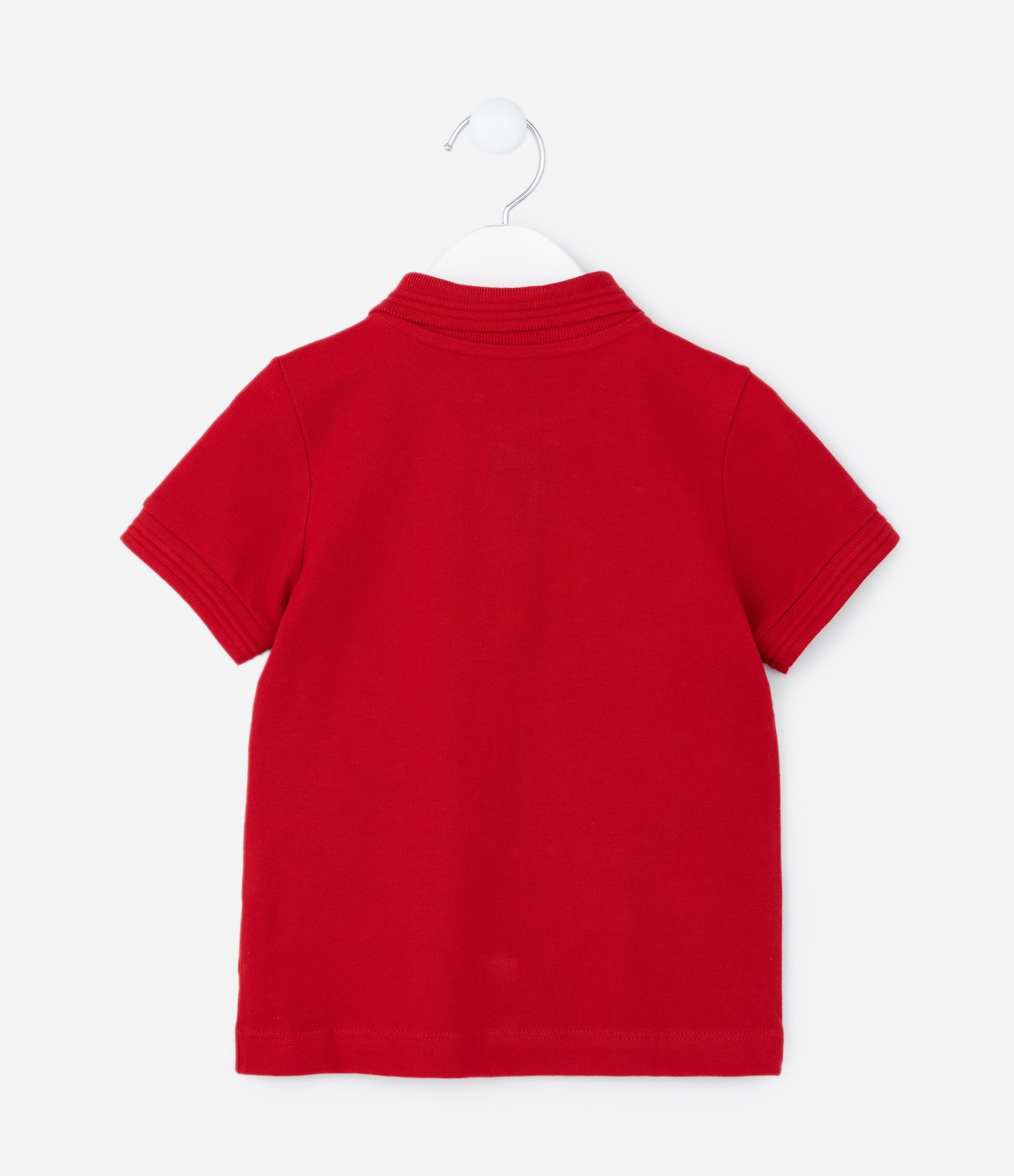 Camiseta Polo Infantil com Bordado - Tam 1 a 5 Anos Vermelho 3