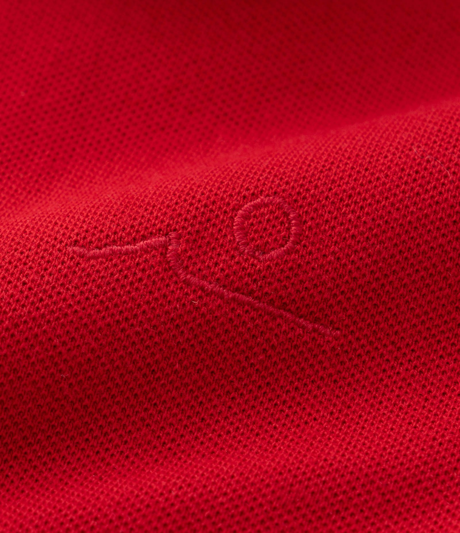 Camiseta Polo Infantil com Bordado - Tam 1 a 5 Anos Vermelho 4