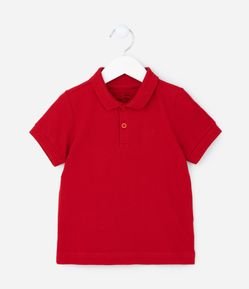 Camiseta Polo Infantil com Bordado - Tam 1 a 5 Anos