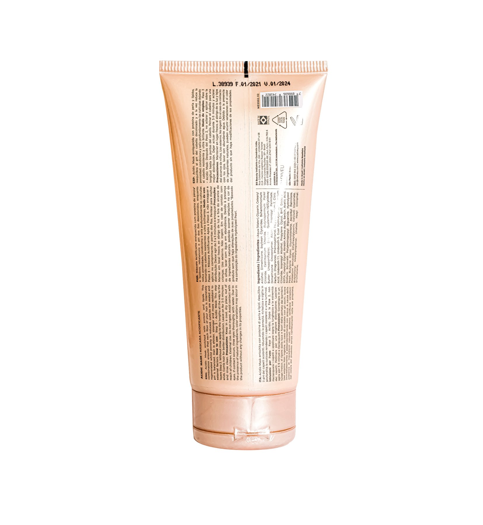 Mascara de Tramento Capilar Blonde Reconstructor Acidic Mask 200ml Cadiveu 200ml 7