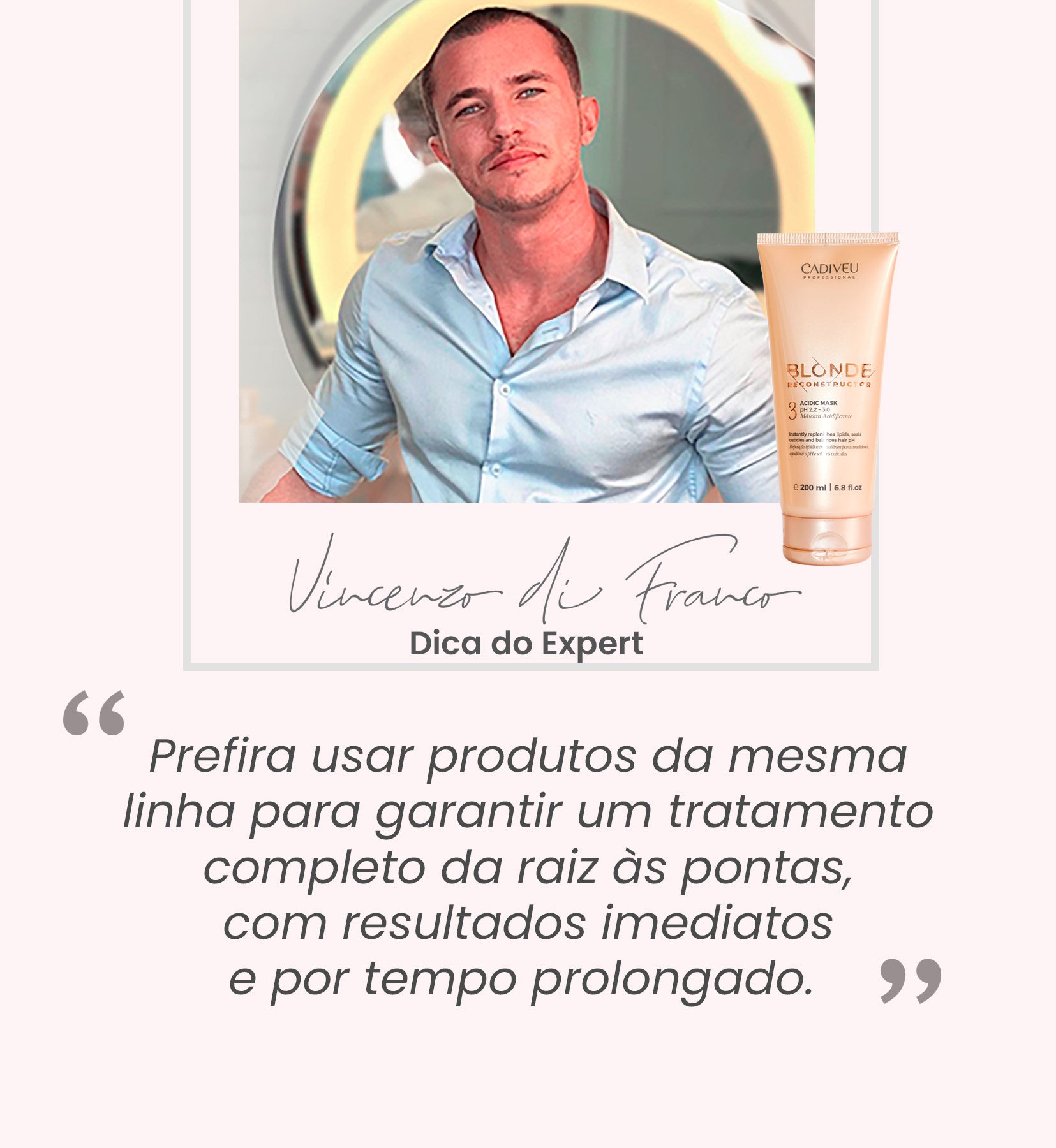 Mascara de Tramento Capilar Blonde Reconstructor Acidic Mask 200ml Cadiveu 200ml 9