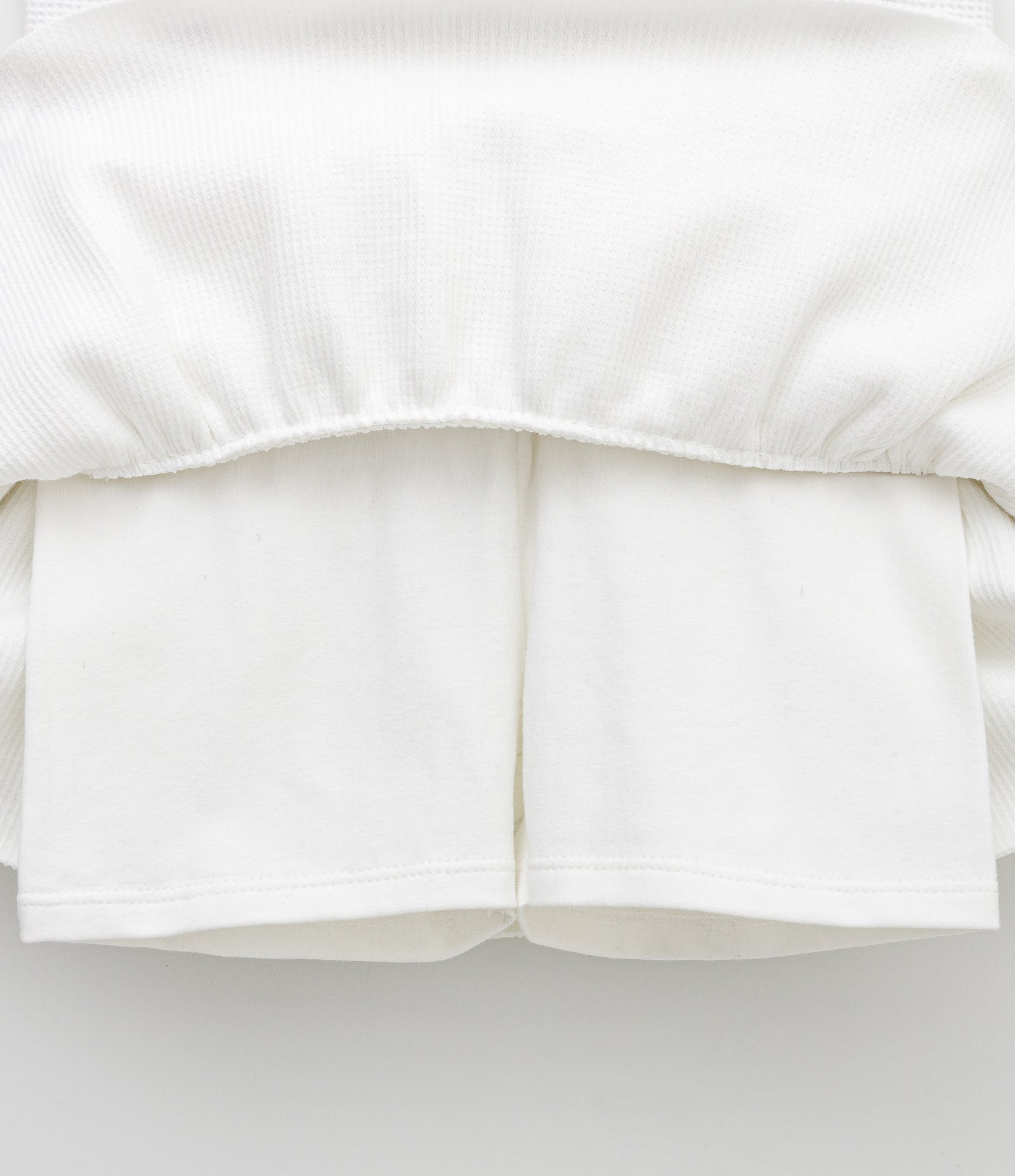 Short Saia Infantil com Florzinhas Brilhosas - Tam 5 a 14 Anos Branco 4