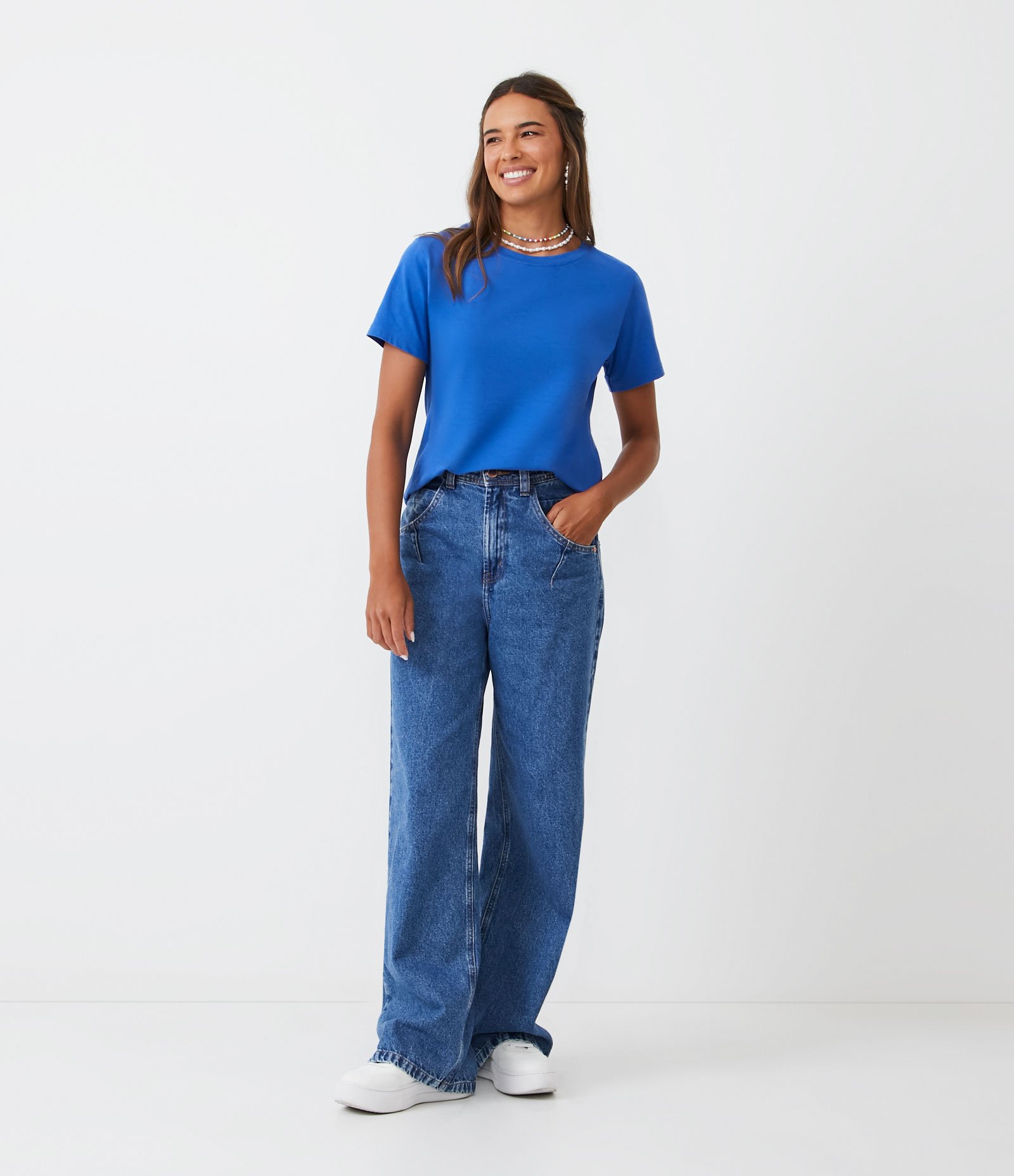 Camiseta Básica em Algodão com Manga Curta 3