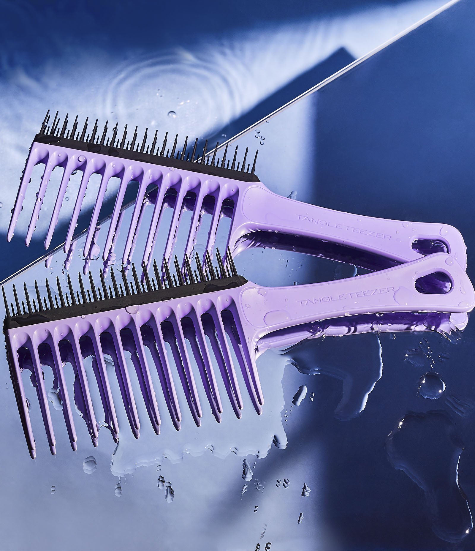 Escova de Cabelo Desembaracadora Lilac e Black U 7