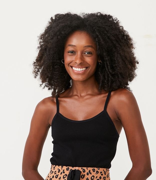 Blusa Pijama de Alcinha em Ribana Sem Costura