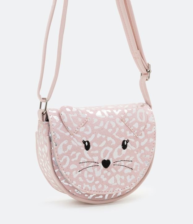 Bolsa Meia Lua Infantil com Estampa de Oncinha - Tam U