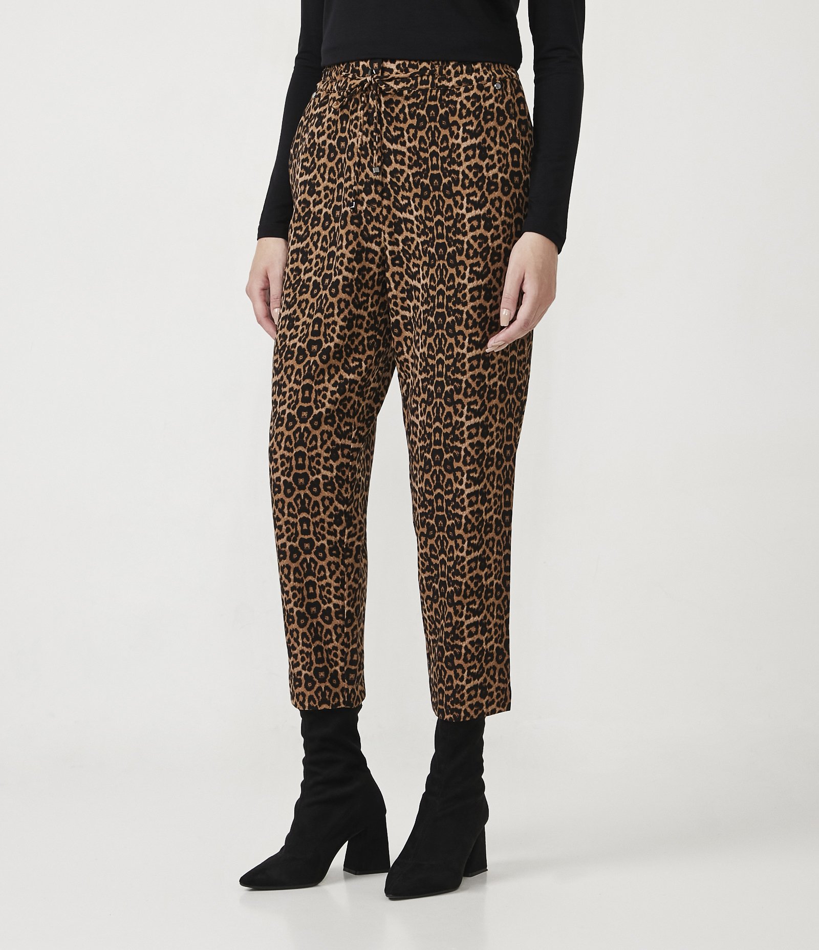 Calça Fluida com Estampa Animal Print Onça Marrom 2