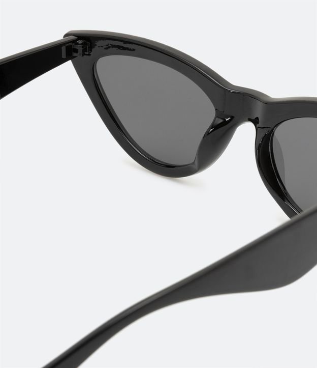 Óculos de Sol Gateado com Hastes Diferenciadas Preto 3