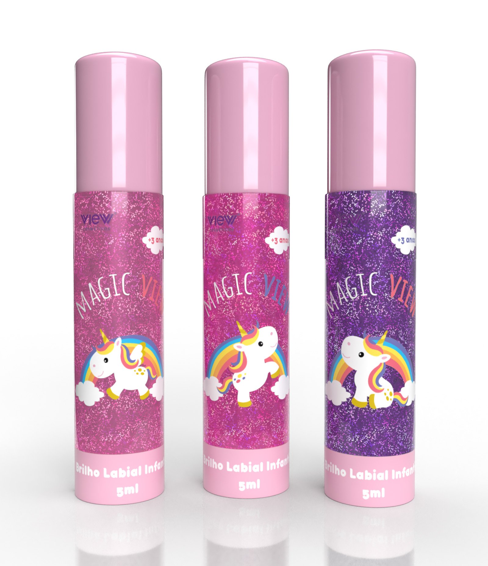 Brilho Labial Infantil Magic View 5ml 1