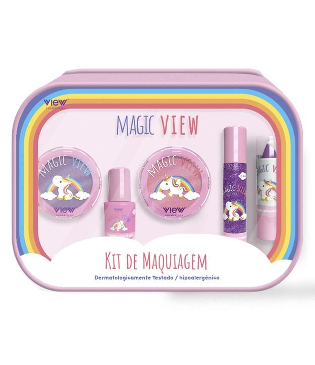 Necessaire Kit Maquiagem Magic View - Cor: COLORIDO - Tamanho: KIT