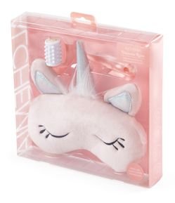 Kit Unicórnio Relax com Massageador Facial e Máscara para dormir Infantil Alchemia