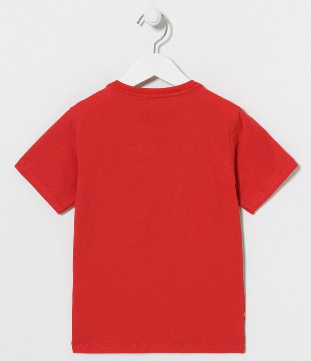 Camiseta Infantil Estampa Homem Aranha com Máscara Interativa - Tam 3 a 10 Anos Vermelho 2